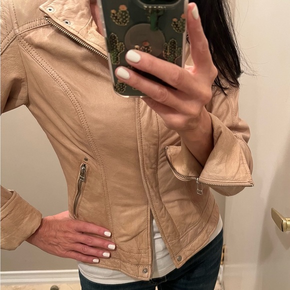 Leather Bomber Jacket - Picture 4 of 9